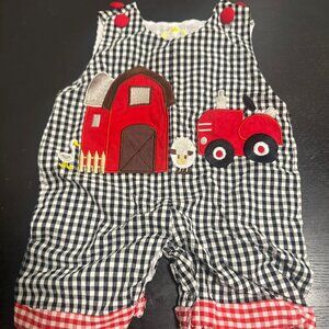 3-6 Month Barn-Themed Baby Outfit